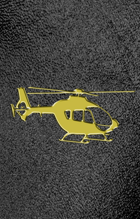 F35 Tall Gold Black Helicopter PROOF